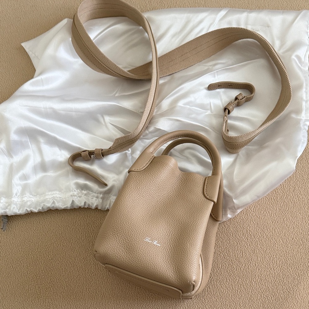 Loro Piana Elegant Micro Bale Leather Handbag